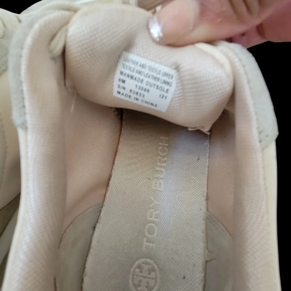 Tory Burch Womens Good Luck trainer fashion sneakers Sz 9 - Picture 6 of 9
